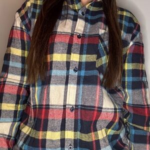 Unisex multicolor flannel. Size: L